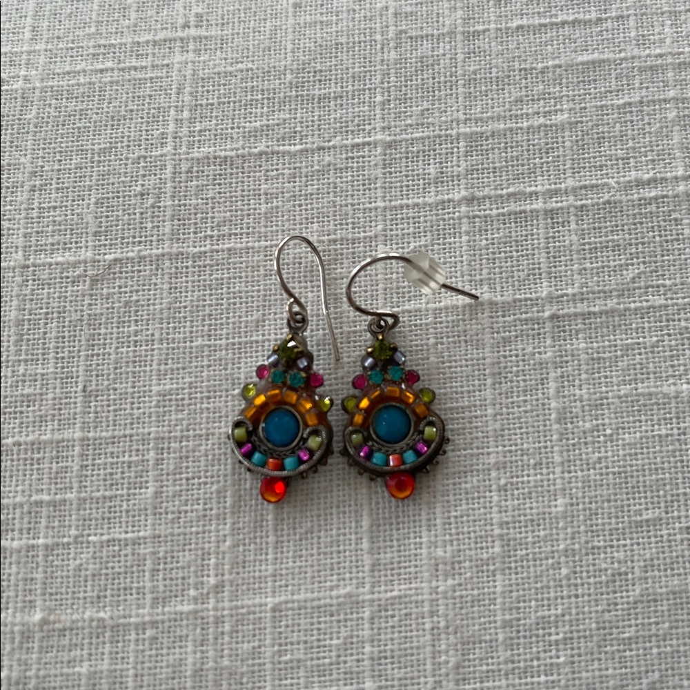 Women Firefly Dainty Teardrop Colorful Earrings Jewelry Never Worn Holiday Gift - Picture 2 of 3